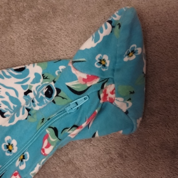 Floral baby footed sleepers set - Picture 6 of 7